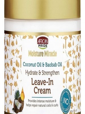 AFRICAN PRIDE Moisture Miracle Coconut&Baobab Oil Leave In Cream (15oz)
