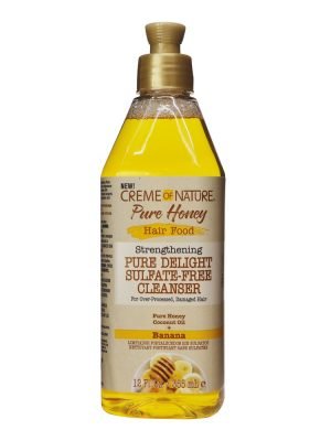 CREME OF NATURE Pure Honey Hair Food Banana Pure Delight Sulfate Free Cleanser (12oz)