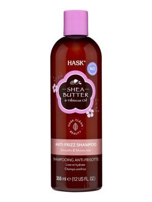 HASK Shea Butter & Hibiscus Oil Anti-Frizz Shampoo (12oz)
