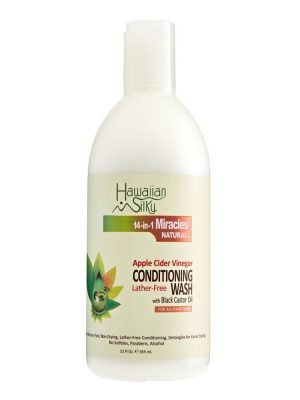HAWAIIAN SILKY 14 In 1 Miracles Natural Apple Cider Vinegar Conditioning Wash (12oz)