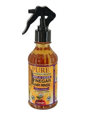HOLLYWOOD BEAUTY Pure Certified Organic Apple Cider Vinegar Hair Rinse 8oz