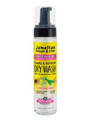 JAMAICAN MANGO & LIME Braids Your Way Foam & Refresh Dry Wash (8oz)