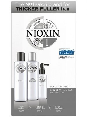 NIOXIN Kit System 1 Cleanser (300ml) + Scalp Therapy (300ml) + Scalp Treatment (100ml)