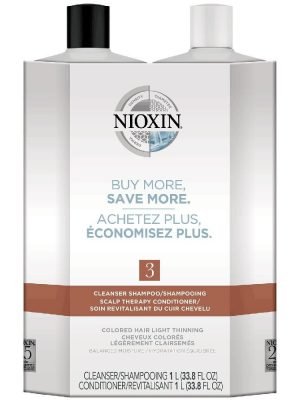 NIOXIN System 3 Duo Cleanser (1L) + Scalp Therapy (1L)