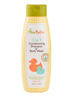 OLIVE BABIES 3 In 1 Conditioning Shampoo&Body Wash (14oz)