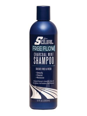 SCURL Free Flow Charcoal Mint Shampoo (12oz)