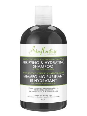 SHEA MOISTURE Green Coconut & Charcoal Shampoo (384 ml)