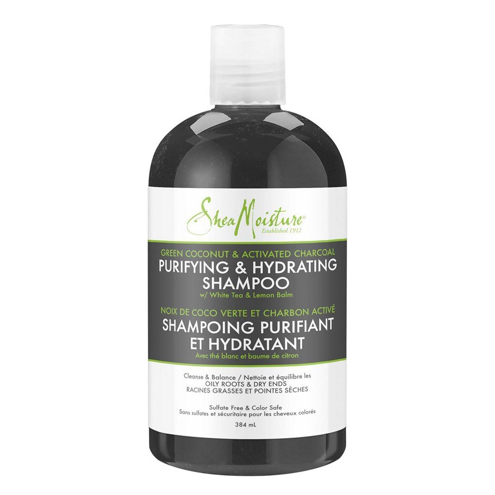 SHEA MOISTURE Green Coconut & Charcoal Shampoo (384 ml)