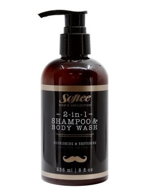 SOFTEE Men 2 In 1 Shampoo & Body Wash (8oz)