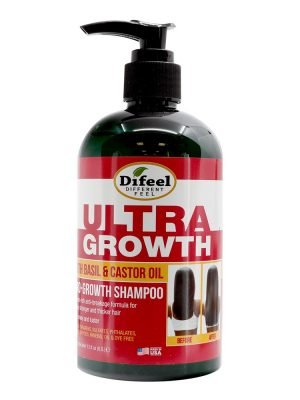 SUNFLOWER Difeel Ultra Growth Basil & Castor Oil Pro-Growth Shampoo (12oz)