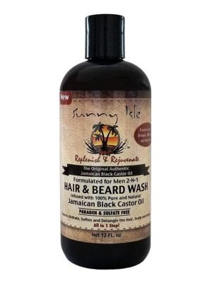 SUNNY ISLE Jamaican Black Castor Oil Men 2 In 1 Hair & Beard Wash (12oz)