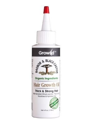 BY NATURES Growild Hair Growth Oil (4oz) Baobob & Black Castor