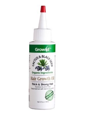BY NATURES Growild Hair Growth Oil (4oz) Cactus & Black Seed
