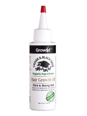 BY NATURES Growild Hair Growth Oil (4oz) Caviar & Black Seed