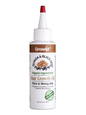 BY NATURES Growild Hair Growth Oil (4oz) Quinoa & Black Seed
