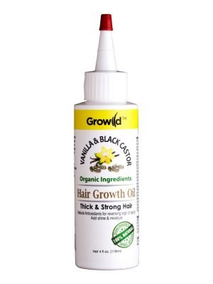 BY NATURES Growild Hair Growth Oil (4oz) Vanilla & Black Castor