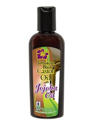 HOLLYWOOD BEAUTY Jamaican Black Castor Oil (3oz) Jojoba Oil