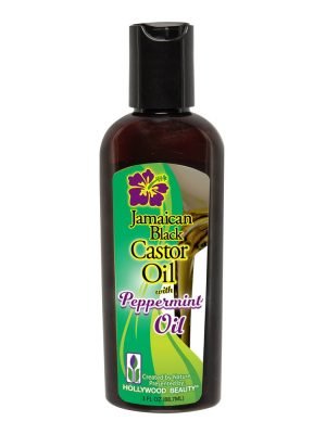 HOLLYWOOD BEAUTY Jamaican Black Castor Oil (3oz) Peppermint Oil