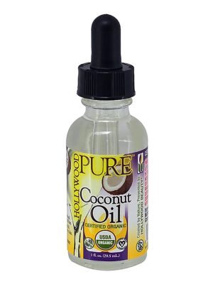 HOLLYWOOD BEAUTY PURE Certified Organic Oils (1oz) Coconut Oil