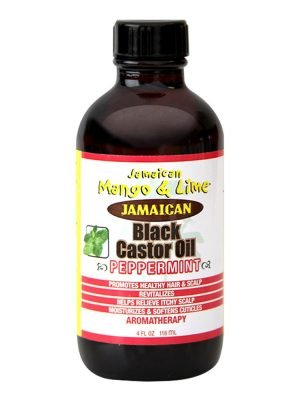 JAMAICAN MANGO & LIME Black Castor Oil [Peppermint] (4oz)
