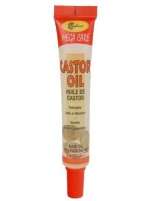 SUNFLOWER 100% Natural Hair Oil Tube (1.5oz) Castor Oil Carton of 24 (24)