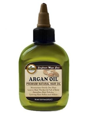 SUNFLOWER Difeel 99% Natural Blend Premium Hair Oil (2.5oz) Argan Oil