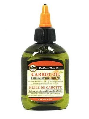 SUNFLOWER Difeel 99% Natural Blend Premium Hair Oil (2.5oz) Carrot Oil