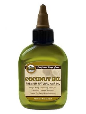 SUNFLOWER Difeel 99% Natural Blend Premium Hair Oil (2.5oz) Coconut Oil