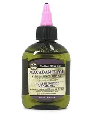 SUNFLOWER Difeel 99% Natural Blend Premium Hair Oil (2.5oz) Macadamia Oil