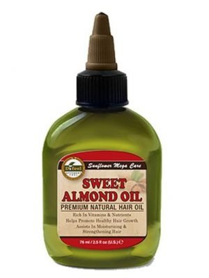 SUNFLOWER Difeel 99% Natural Blend Premium Hair Oil (2.5oz) Sweet Almond Oil