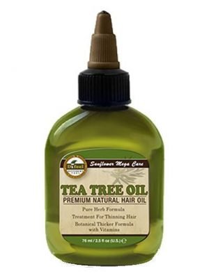 SUNFLOWER Difeel 99% Natural Blend Premium Hair Oil (2.5oz) Tea Tree Oil