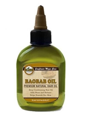 SUNFLOWER Difeel 99% Natural Blend Premium Hair Oil (2.5oz) Baobab Oil