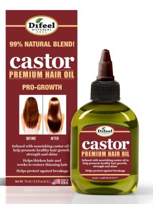 SUNFLOWER Difeel Castor Pro-Growth Premium Hair Oil (2.5oz)