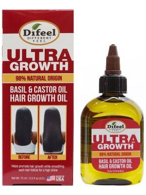 SUNFLOWER Difeel Ultra Growth Basil & Castor Oil Hair Growth Oil (2.5oz)