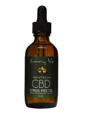 SUNNY ISLE Jamaican Black Castor CBD Stress Free Oil (2oz)