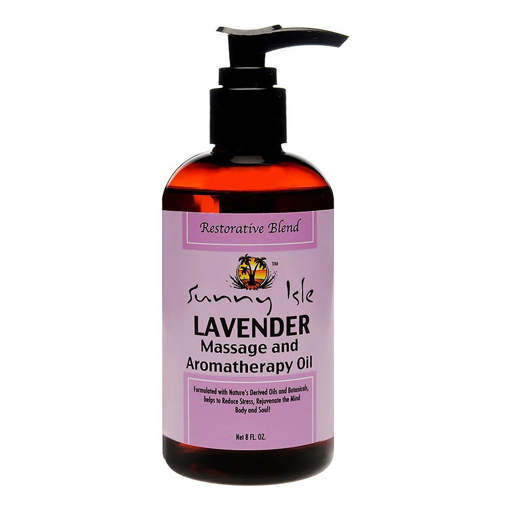SUNNY ISLE Massage & Aromatherapy Oil (8oz) Lavender