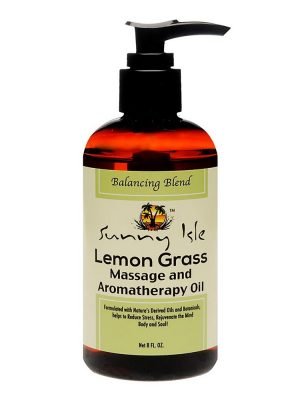 SUNNY ISLE Massage & Aromatherapy Oil (8oz) Lemon Grass