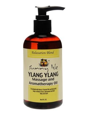 SUNNY ISLE Massage & Aromatherapy Oil (8oz) Ylang Ylang