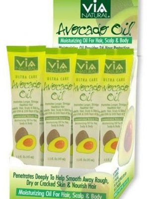 VIA NATURAL Avocado Oil Treatment Tube 1.5oz Carton of 24 (24)