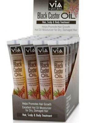 VIA NATURAL Black Castor Oil Treatment Tube 1.5oz Carton of 24 (24)
