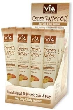 VIA NATURAL Cocoa Butter Oil Treatment Tube 1.5oz Carton of 24 (24)