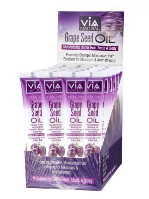 VIA NATURAL Grape Seed Oil Treatment Tube Carton of 24