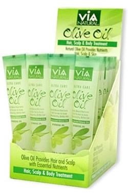 VIA NATURAL Olive Oil Treatment Tube 1.5oz Carton of 24 (24)