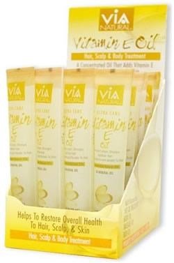 VIA NATURAL Vitamin E Oil Treatment Tube 1.5oz Carton of 24 (24)
