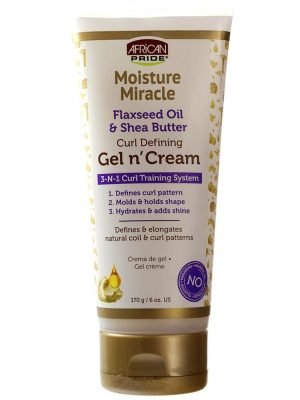 AFRICAN PRIDE Moisture Miracle 3-IN-1 Gel n Cream (6oz)