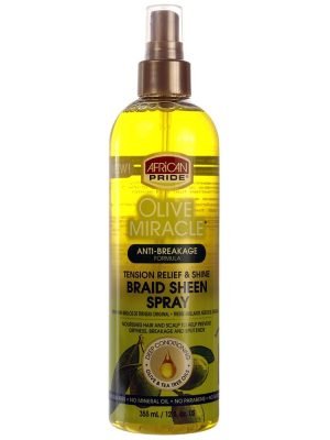 AFRICAN PRIDE Olive Miracle Braid Sheen Spray (12oz)