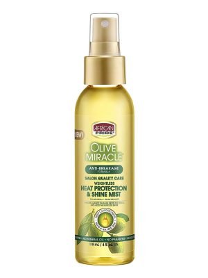AFRICAN PRIDE Olive Miracle Heat Protection & Shine Mist (4oz)