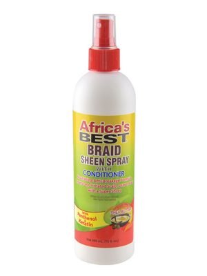 AFRICA'S BEST Braid Sheen Spray with Conditioner (12oz)