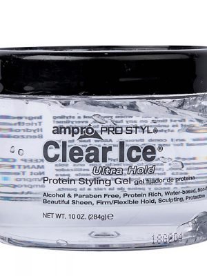 AMPRO Clear Ice - Protein Styling Gel [Ultra Hold] 10oz
