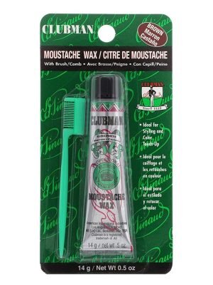 CLUBMAN Pinaud Moustache Wax (0.5oz) Brown